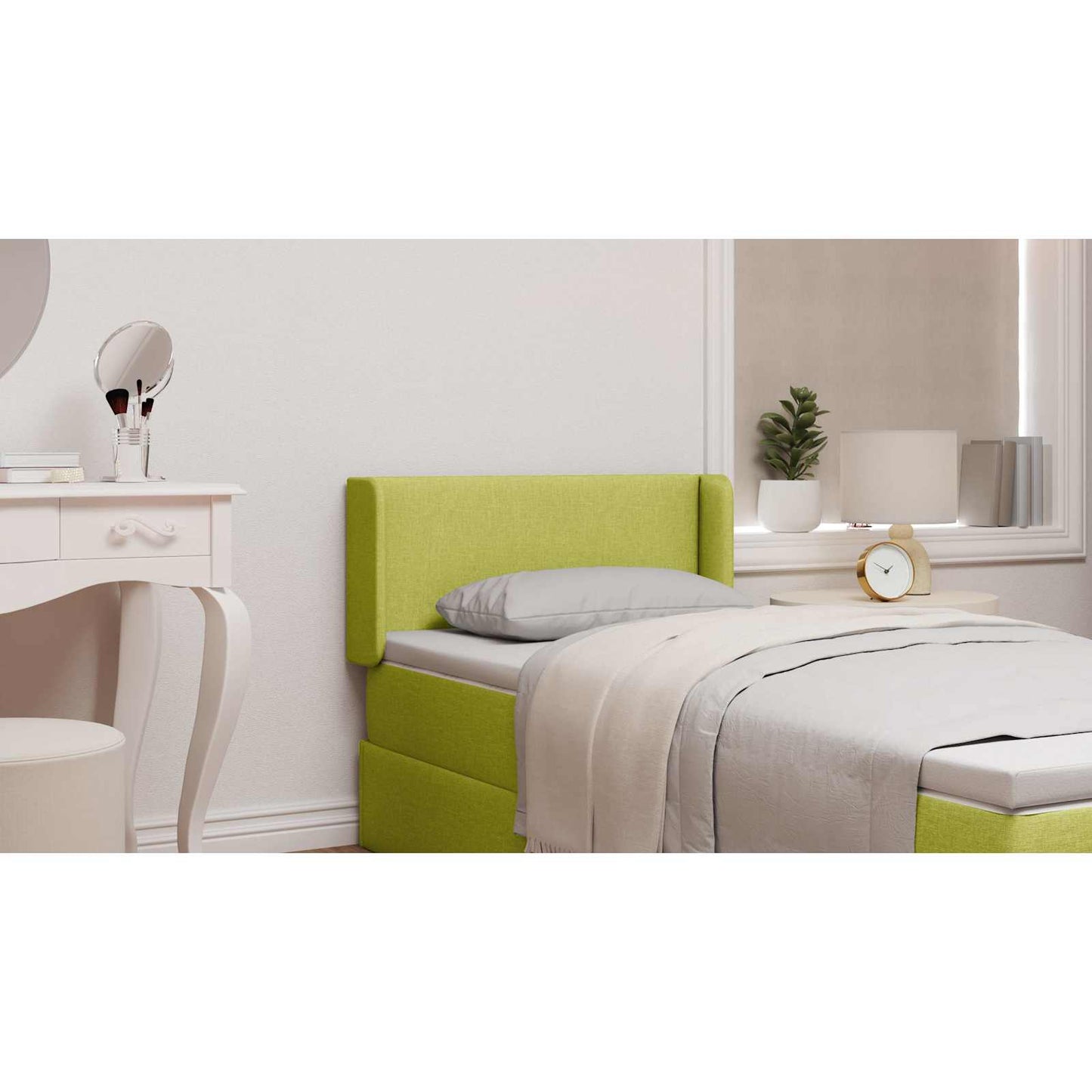 Headboard Ear Green 40.5 x 40.5 x 4 cm Fabric