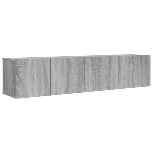 2 Piece TV Cabinet Set Grey Sonoma Engineered Wood 2 Piece TV Cabinet Set Grey Sonoma Engineered Wood