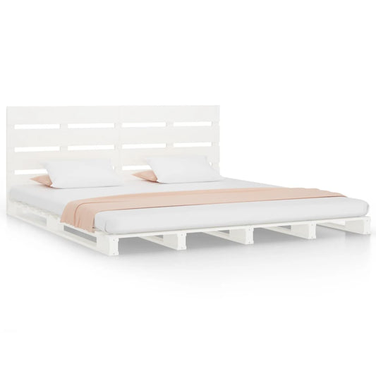 Bed Frame without Mattress White 160x200 cm Solid Wood Pine Bed Frame without Mattress White 160x200 cm Solid Wood Pine