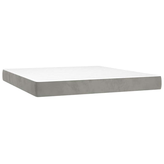 Pocket Spring Bed Mattress Medium Light Grey 152x203x20cm Queen Pocket Spring Bed Mattress Medium Light Grey 152x203x20cm Queen