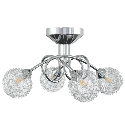 Ceiling Lamp with Mesh Wire Shades for 4 G9 LED Lights Ceiling Lamp with Mesh Wire Shades for 4 G9 LED Lights