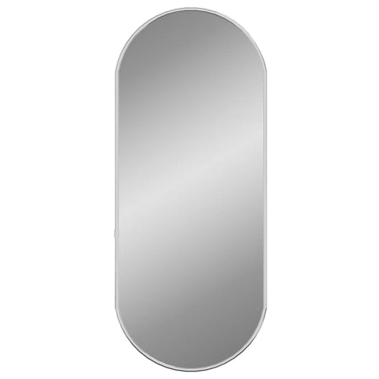 Wall Mirror Silver 60x25 cm Oval Wall Mirror Silver 60x25 cm Oval