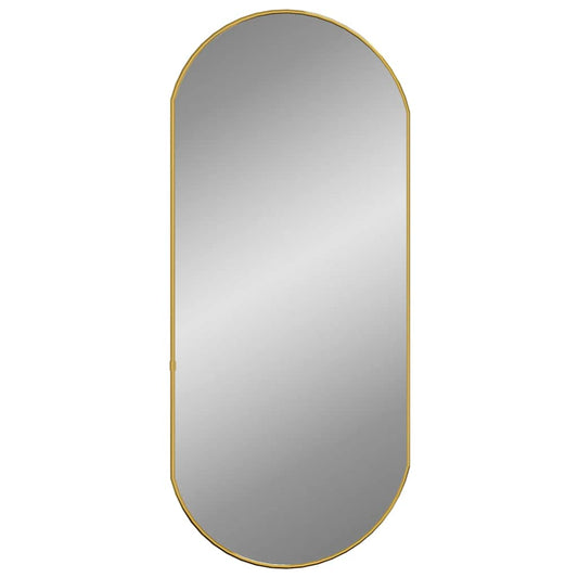 Wall Mirror Gold 80x35 cm Oval Wall Mirror Gold 80x35 cm Oval