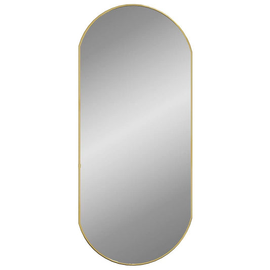 Wall Mirror Gold 90x40 cm Oval Wall Mirror Gold 90x40 cm Oval