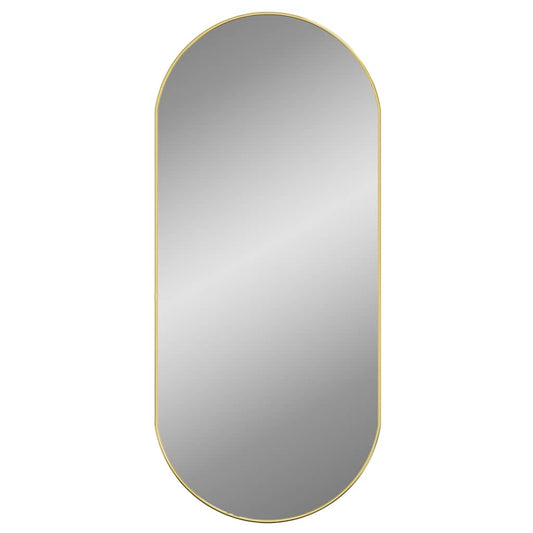 Wall Mirror Gold 100x45 cm Oval Wall Mirror Gold 100x45 cm Oval