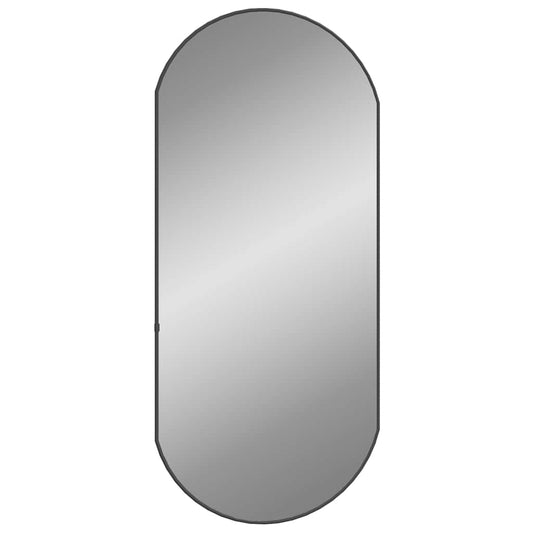 Wall Mirror Black 90x40 cm Oval Wall Mirror Black 90x40 cm Oval
