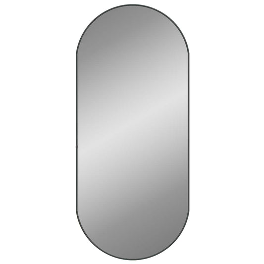 Wall Mirror Black 100x45 cm Oval Wall Mirror Black 100x45 cm Oval