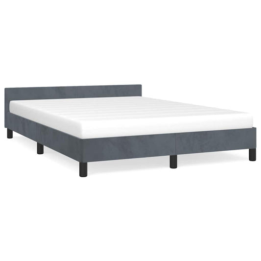 Bed Frame without Mattress Dark Grey Full Velvet Bed Frame without Mattress Dark Grey Full Velvet