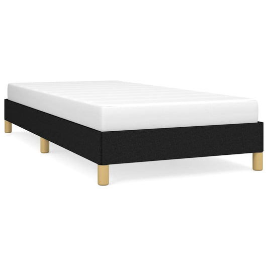 Bed Frame without Mattress Black 90x190 cm Single Single Fabric Bed Frame without Mattress Black 90x190 cm Single Single Fabric