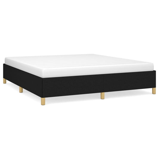 Bed Frame without Mattress Black 180x200 cm Super King Super King Fabric Bed Frame without Mattress Black 180x200 cm Super King Super King Fabric