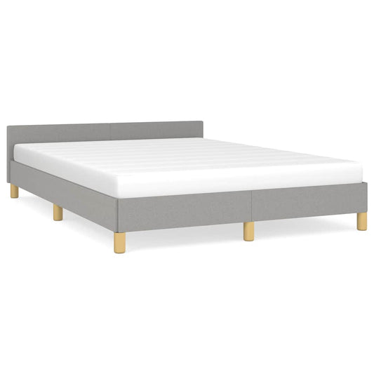 Bed Frame without Mattress Light Grey 180x200cm Super King Fabric Bed Frame without Mattress Light Grey 180x200cm Super King Fabric