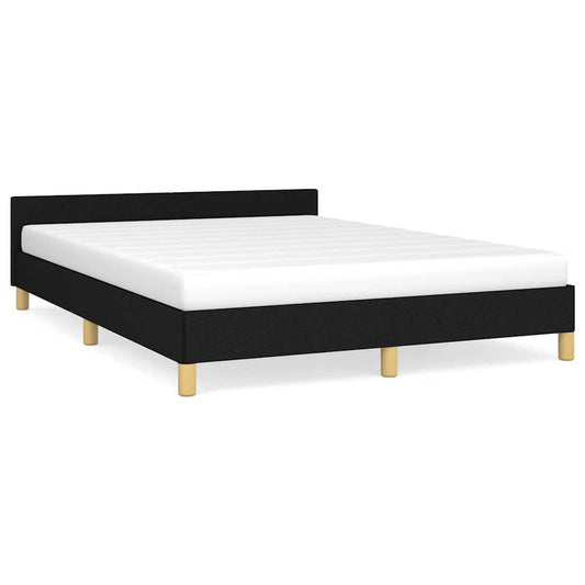 Bed Frame without Mattress Black 180x200cm Super King Fabric Bed Frame without Mattress Black 180x200cm Super King Fabric