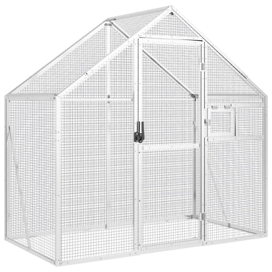 Aviary Silver 179x100x185 cm Aluminium Aviary Silver 179x100x185 cm Aluminium