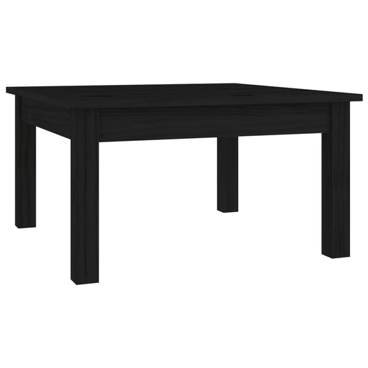 Coffee Table Black 55x55x30 cm Solid Wood Pine Coffee Table Black 55x55x30 cm Solid Wood Pine