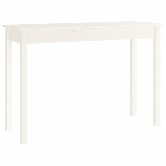 Console Table White 110x40x75 cm Solid Wood Pine Console Table White 110x40x75 cm Solid Wood Pine