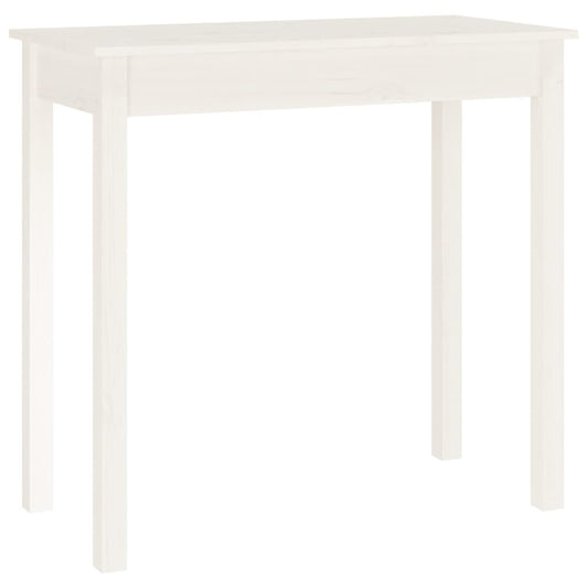 Console Table White 80x40x75 cm Solid Wood Pine Console Table White 80x40x75 cm Solid Wood Pine