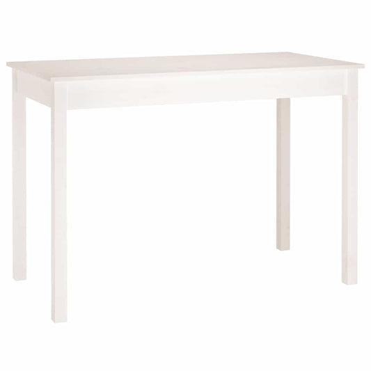 814250 vidaXL Dining Table White 110x55x75 cm Solid Wood Pine 814250 vidaXL Dining Table White 110x55x75 cm Solid Wood Pine