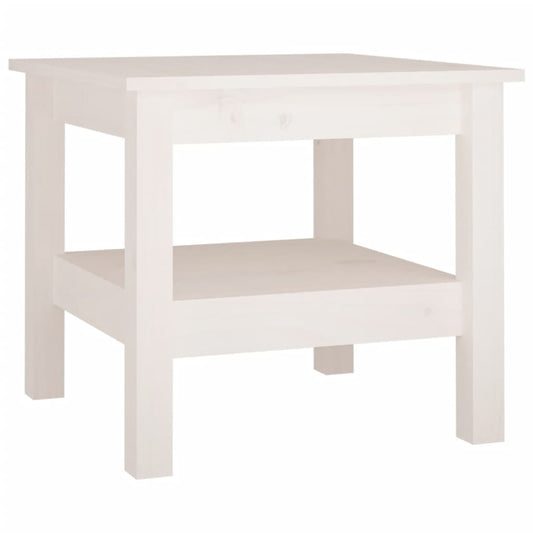 Coffee Table White 45x45x40 cm Solid Wood Pine Coffee Table White 45x45x40 cm Solid Wood Pine