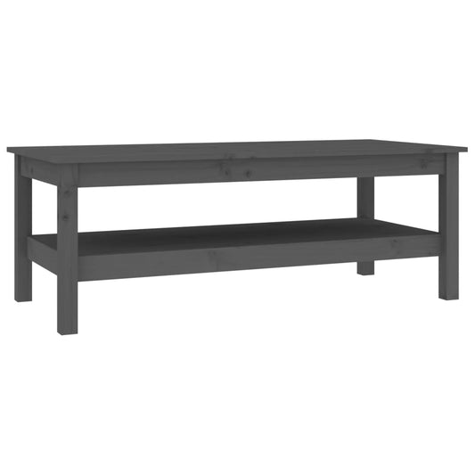 Coffee Table Grey 110x50x40 cm Solid Wood Pine Coffee Table Grey 110x50x40 cm Solid Wood Pine
