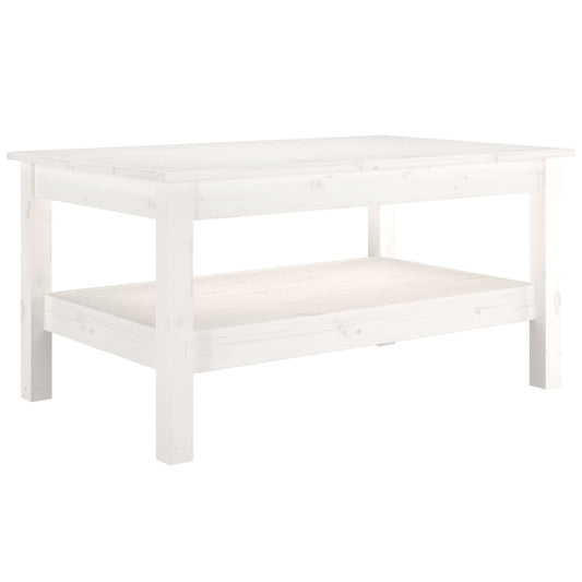 Coffee Table White 80x50x40 cm Solid Wood Pine Coffee Table White 80x50x40 cm Solid Wood Pine