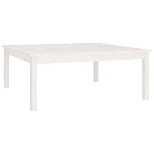 Coffee Table White 100x100x40 cm Solid Wood Pine Coffee Table White 100x100x40 cm Solid Wood Pine