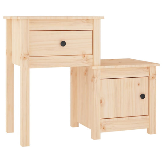Bedside Cabinet 79.5x38x65.5 cm Solid Wood Pine Bedside Cabinet 79.5x38x65.5 cm Solid Wood Pine