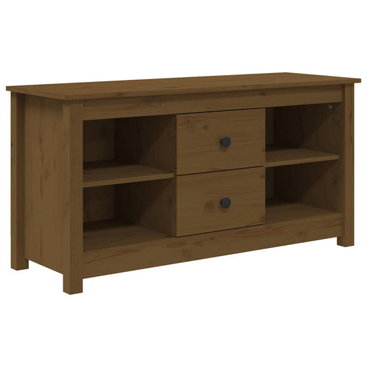 TV Cabinet Honey Brown 103x36,5x52 cm Solid Wood Pine TV Cabinet Honey Brown 103x36,5x52 cm Solid Wood Pine