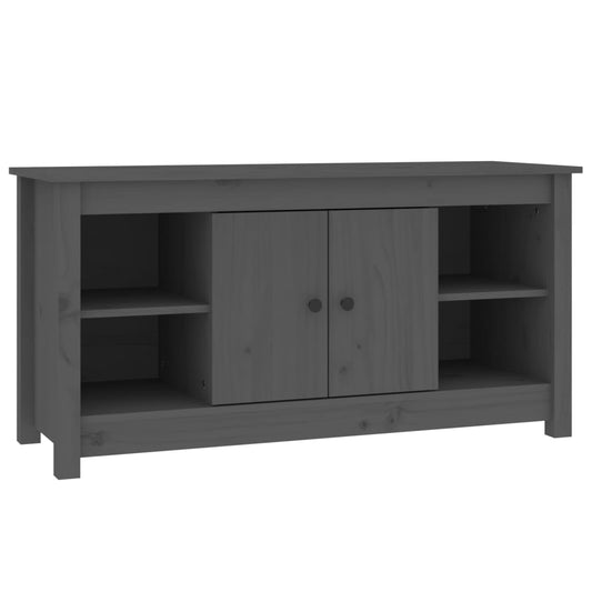 TV Cabinet Grey 103x36,5x52 cm Solid Wood Pine TV Cabinet Grey 103x36,5x52 cm Solid Wood Pine