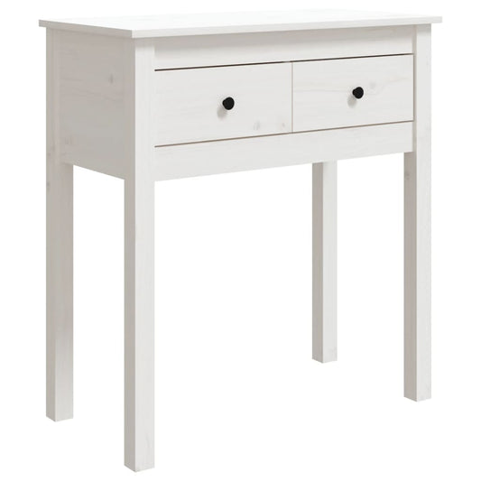 Console Table White 70x35x75 cm Solid Wood Pine Console Table White 70x35x75 cm Solid Wood Pine