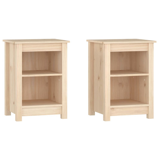 Bedside Cabinets 2 pcs 40x35x55 cm Solid Wood Pine Bedside Cabinets 2 pcs 40x35x55 cm Solid Wood Pine