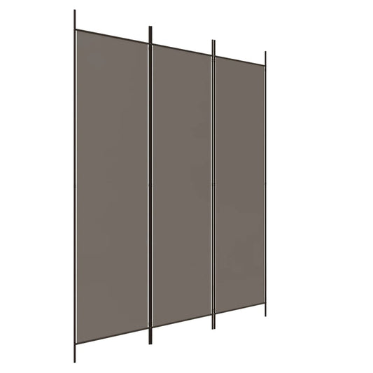 3-Panel Room Divider Anthracite 150x200 cm Fabric 3-Panel Room Divider Anthracite 150x200 cm Fabric