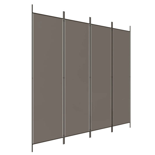 4-Panel Room Divider Anthracite 200x200 cm Fabric 4-Panel Room Divider Anthracite 200x200 cm Fabric