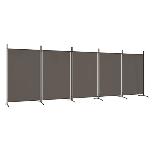 5-Panel Room Divider Anthracite 433x180 cm Fabric 5-Panel Room Divider Anthracite 433x180 cm Fabric