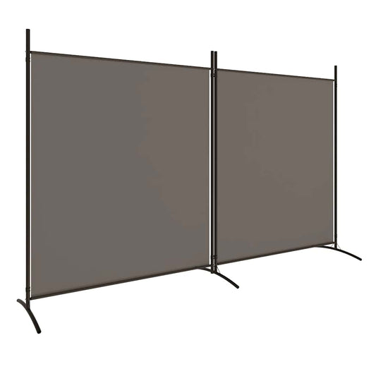 2-Panel Room Divider Anthracite 348x180 cm Fabric 2-Panel Room Divider Anthracite 348x180 cm Fabric
