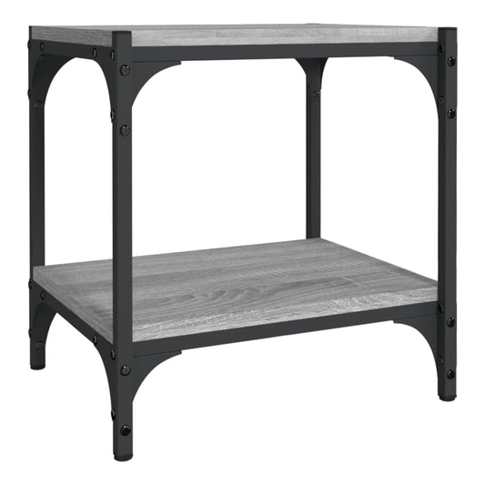 TV Cabinet Grey Sonoma 40x33x41 cm Engineered Wood and Steel TV Cabinet Grey Sonoma 40x33x41 cm Engineered Wood and Steel