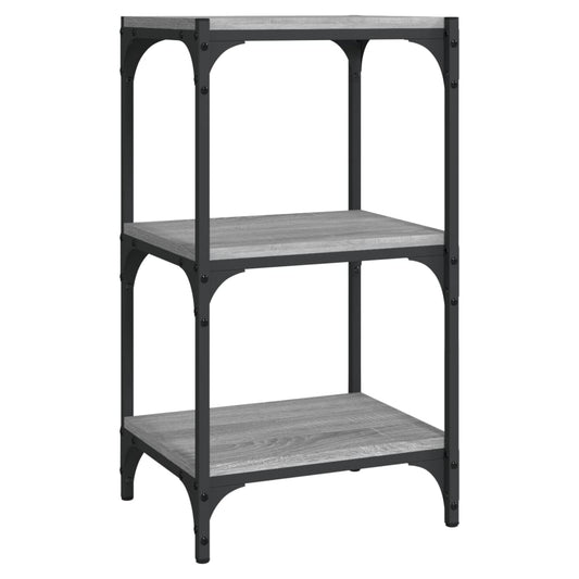 Book Cabinet Grey Sonoma 40x33x70.5 cm Engineered Wood and Steel Book Cabinet Grey Sonoma 40x33x70.5 cm Engineered Wood and Steel