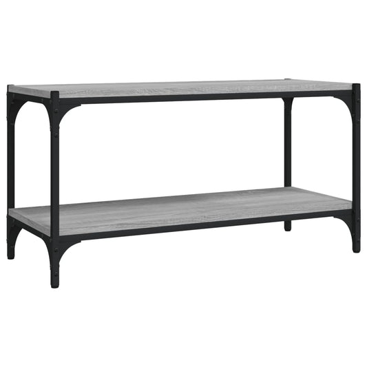 TV Cabinet Grey Sonoma 80x33x41 cm Engineered Wood and Steel TV Cabinet Grey Sonoma 80x33x41 cm Engineered Wood and Steel