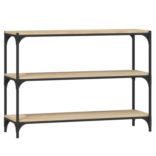 Book Cabinet Sonoma Oak 100x33x70.5 cm Engineered Wood and Steel Book Cabinet Sonoma Oak 100x33x70.5 cm Engineered Wood and Steel