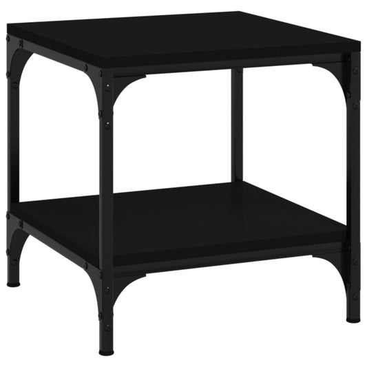 Side Table Black 40x40x40 cm Engineered Wood Side Table Black 40x40x40 cm Engineered Wood