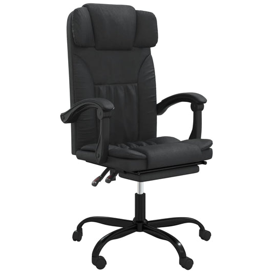 Reclining Office Chair Black Faux Leather Reclining Office Chair Black Faux Leather