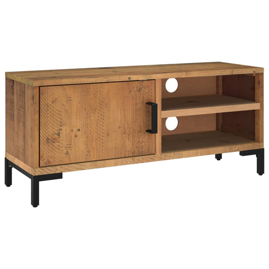 TV Cabinet Brown 90x30x40 cm Solid Pinewood TV Cabinet Brown 90x30x40 cm Solid Pinewood