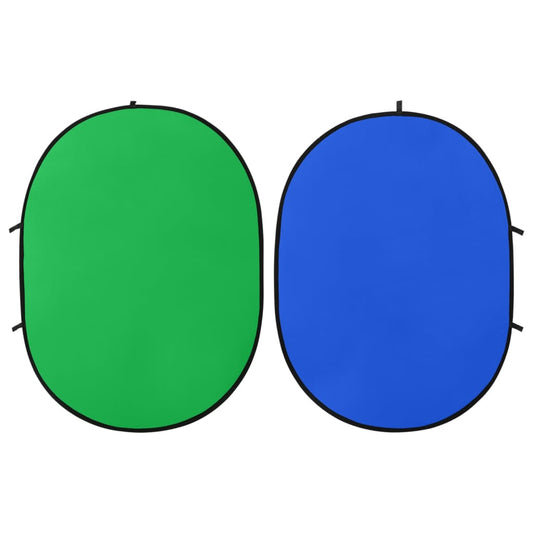 2 in 1 Oval Studio Background Screen Green and Blue 200x150 cm 2 in 1 Oval Studio Background Screen Green and Blue 200x150 cm