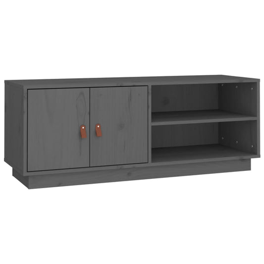 TV Cabinet Grey 105x34x40 cm Solid Wood Pine TV Cabinet Grey 105x34x40 cm Solid Wood Pine