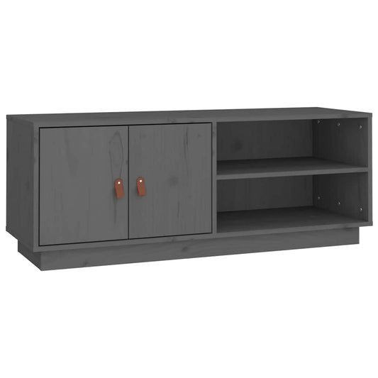 TV Cabinet Grey 105x34x40 cm Solid Wood Pine TV Cabinet Grey 105x34x40 cm Solid Wood Pine