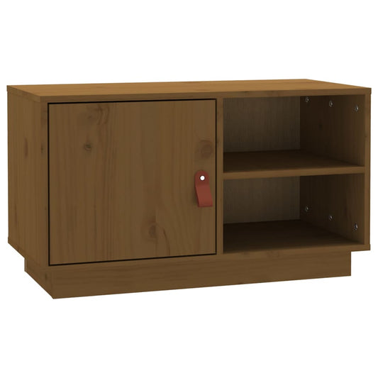TV Cabinet Honey Brown 70x34x40 cm Solid Wood Pine TV Cabinet Honey Brown 70x34x40 cm Solid Wood Pine