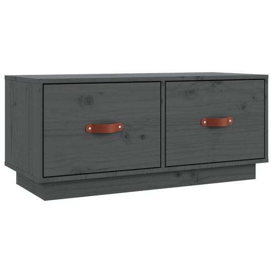 TV Cabinet Grey 80x34x35 cm Solid Wood Pine TV Cabinet Grey 80x34x35 cm Solid Wood Pine