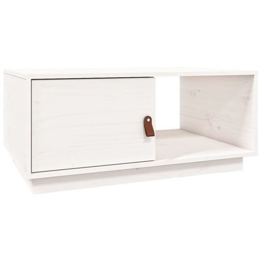 Coffee Table White 80x50x35.5 cm Solid Wood Pine Coffee Table White 80x50x35.5 cm Solid Wood Pine