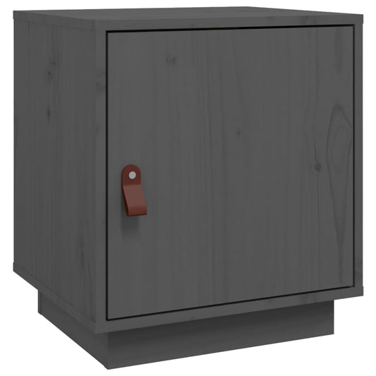 Bedside Cabinet Grey 40x34x45 cm Solid Wood Pine Bedside Cabinet Grey 40x34x45 cm Solid Wood Pine
