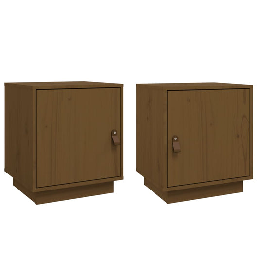 Bedside Cabinets 2 pcs Honey Brown 40x34x45 cm Solid Wood Pine Bedside Cabinets 2 pcs Honey Brown 40x34x45 cm Solid Wood Pine