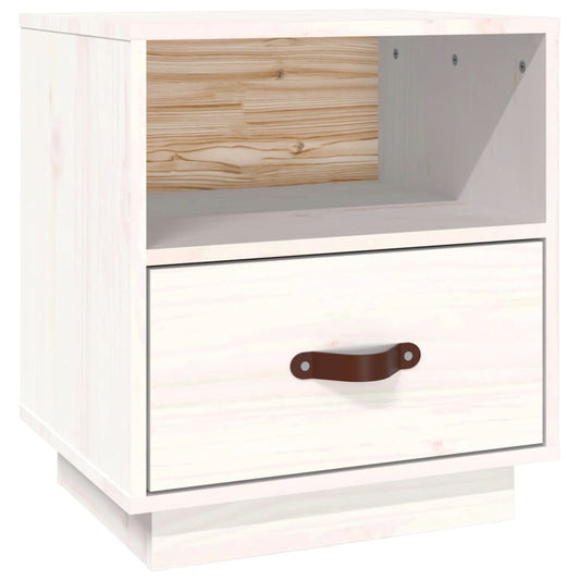 Bedside Cabinet White 40x34x45 cm Solid Wood Pine Bedside Cabinet White 40x34x45 cm Solid Wood Pine